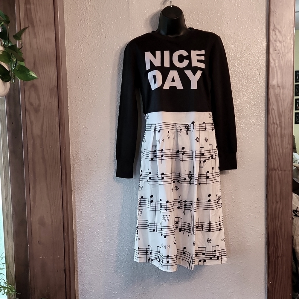 Long sleeved lightweight dress